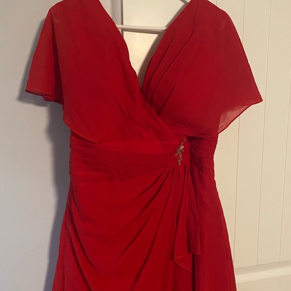Elegant Red Evening Dress Red 12 New!